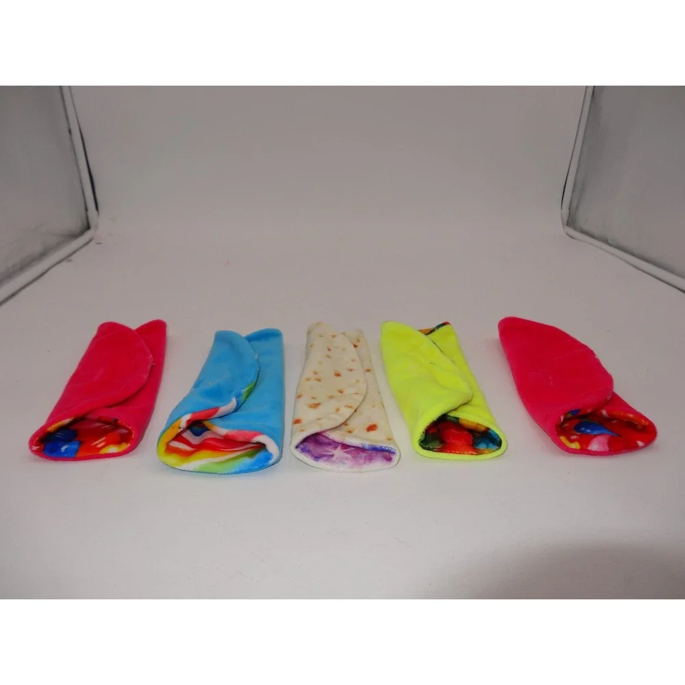 Cutitos Lot Plush Basic Fun Fruititos Babitos wraps Multi Color 5 Pcs Set 7 1/2